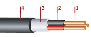 Кабель АВВГз 3х4+1х2,5