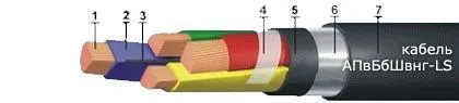 Кабель АПвБбШвнг-LS 1х6